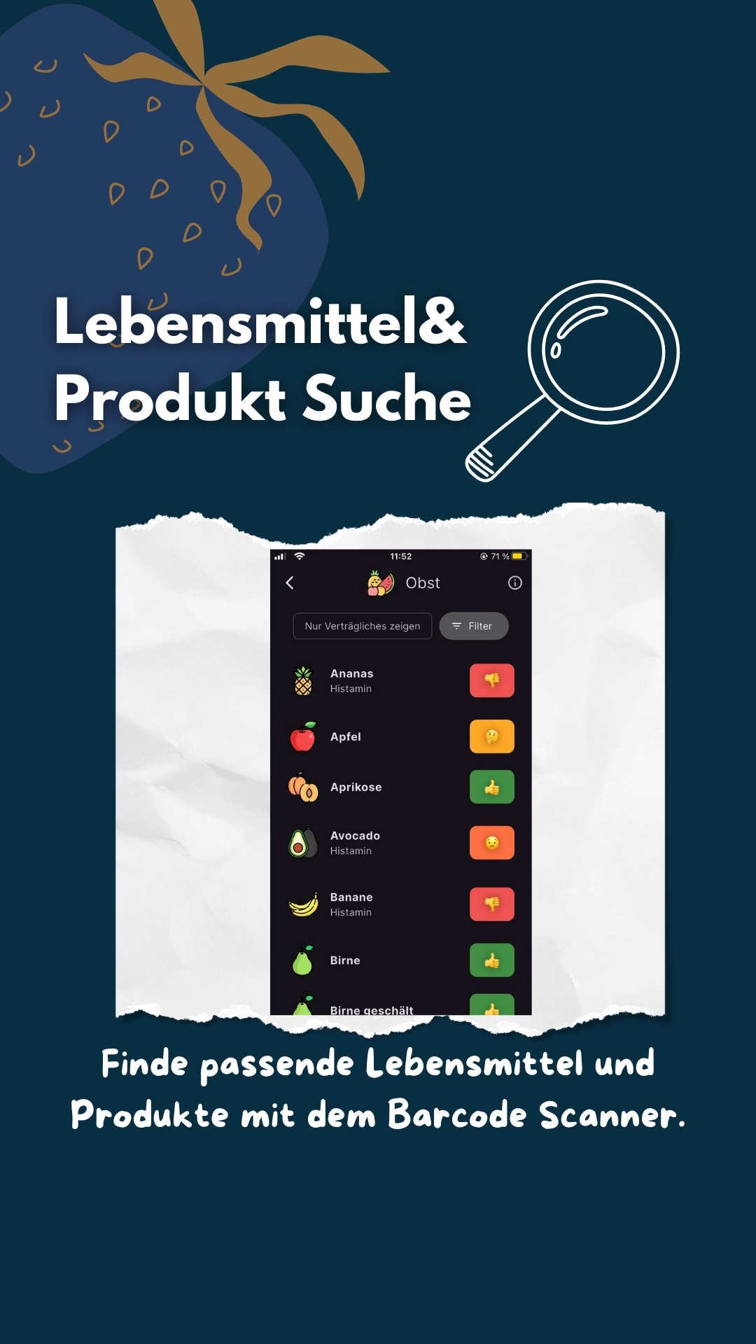 Mit der Histamin App InTolerApp direkt Produkte für eine Histaminintoleranz finden